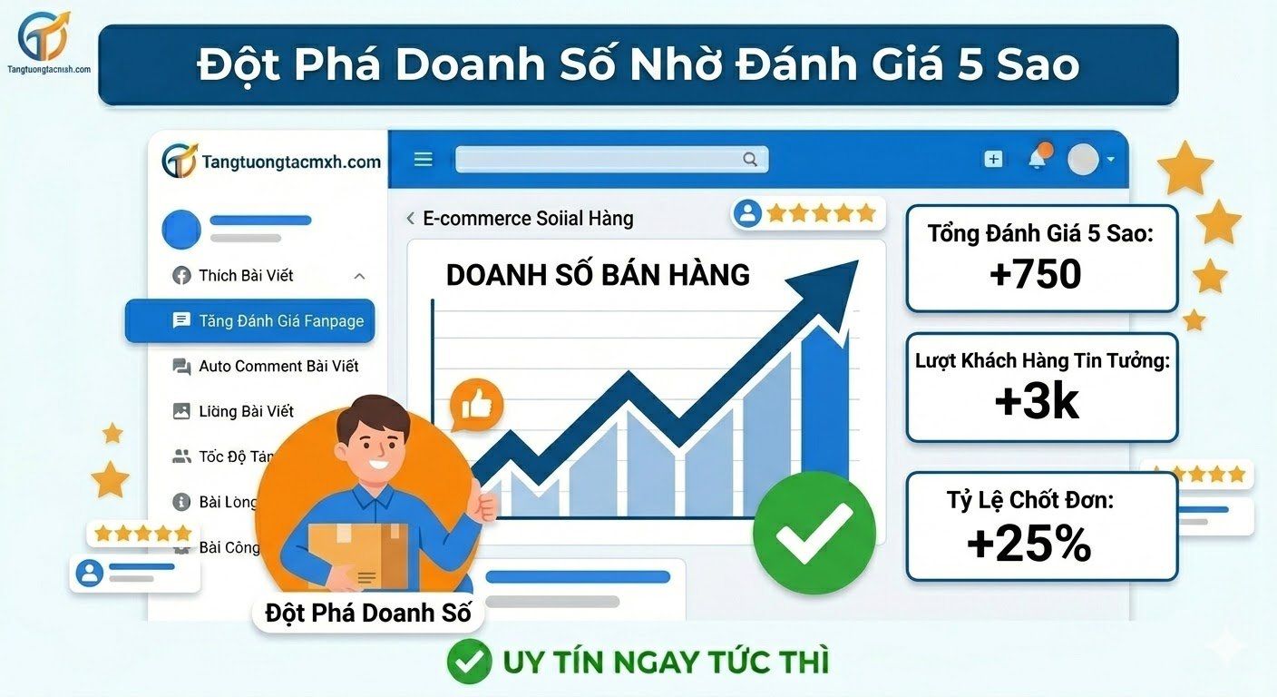 dịch vụ tăng đánh giá fanpage tăng doanh số